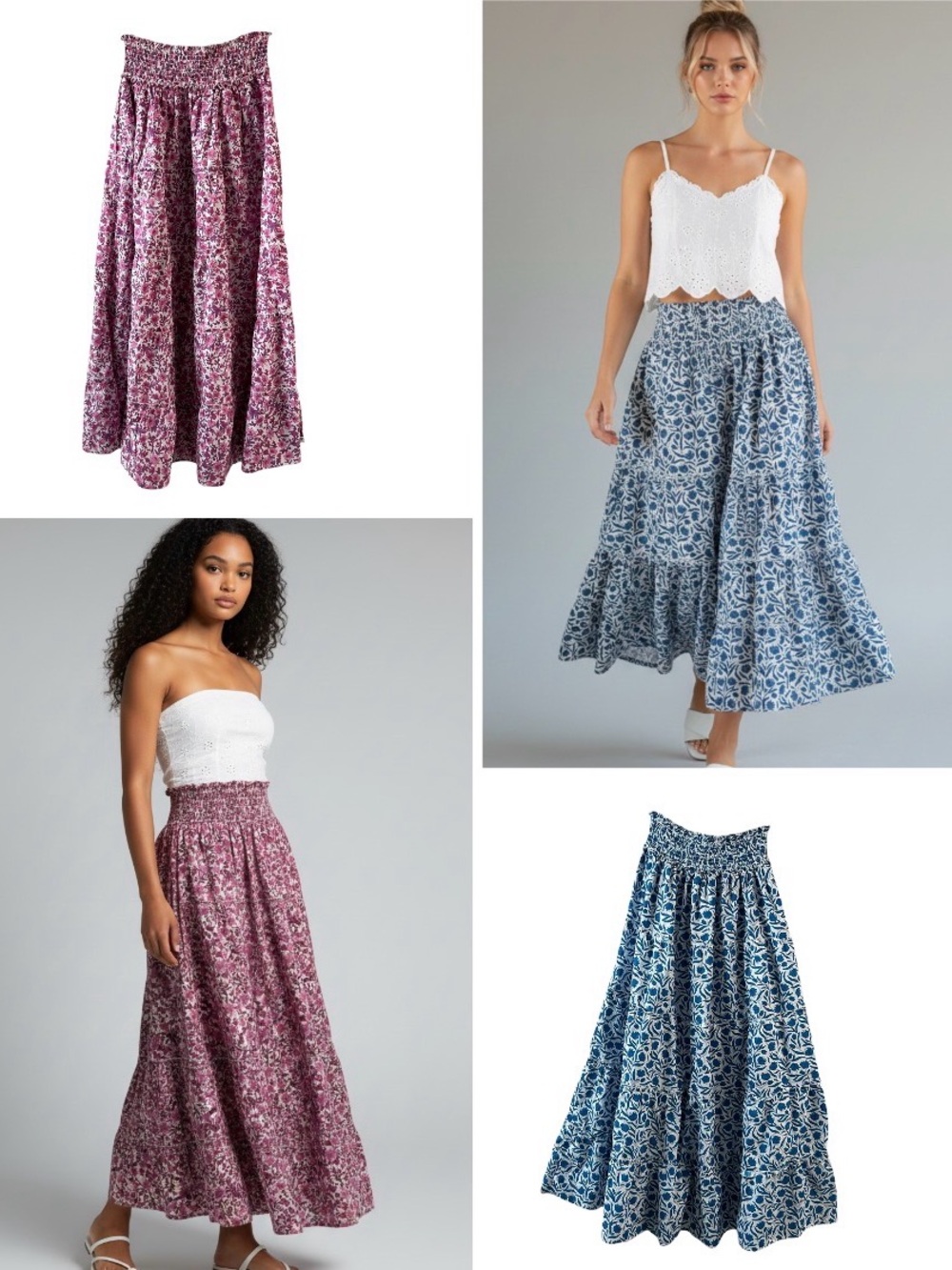 Anthropologie NWOT Pink City Prints Maxi Skirt bundle